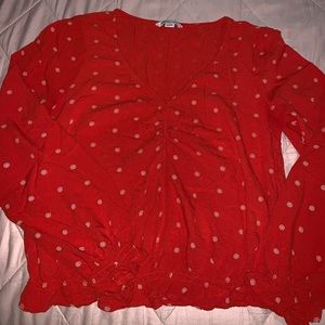 American Eagle Orange Blouse